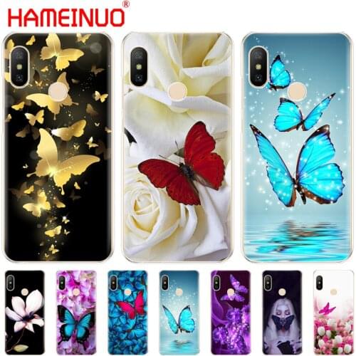 Butterfly on white roses flower Cover Case for Xiaomi Mi 8 se A2 lite redmi 6 6a 6 pro note 6 PRO pocophone F1 for redmi s2 bags