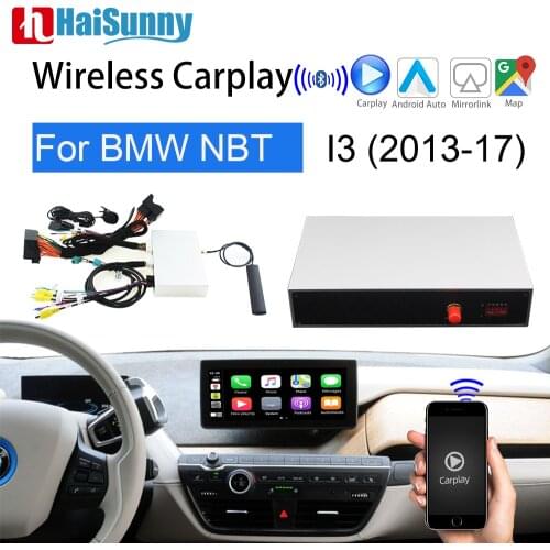 Wireless Decoder Carplay Retrofit Support Auto Reverse Camera OEM Screen Navigation Car Play For BMW NBT i3 2013 2014 2015-2017
