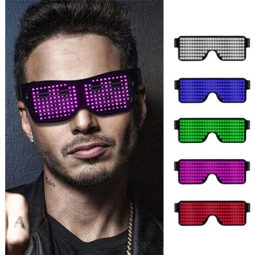 LED Panel Bluetooth-compatible Baseball Cap+Bluetooth-compatible Mobile Phone APP Connection Wireless Dynamic Pattern Glasses