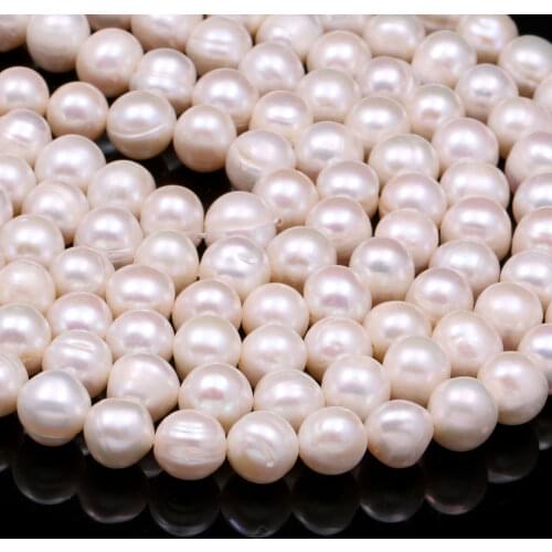 Natural Freshwater Pearls Beads High Quality Punch Loose Beads for Jewelry Making DIY Women Necklace Bracelet 8-9mm