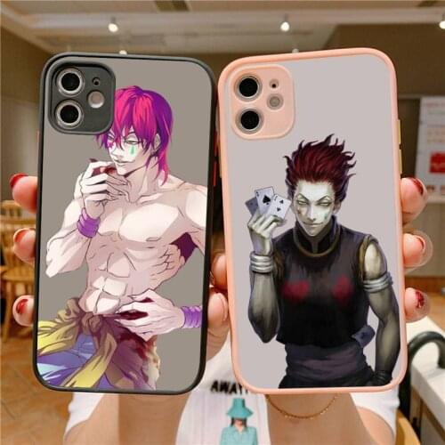 Hisoka Hunter X Hunter Killua Zoldyck Phone Case for iPhone X XR XS 7 8 Plus 11 12 pro MAX Translucent Matte Shockproof Case