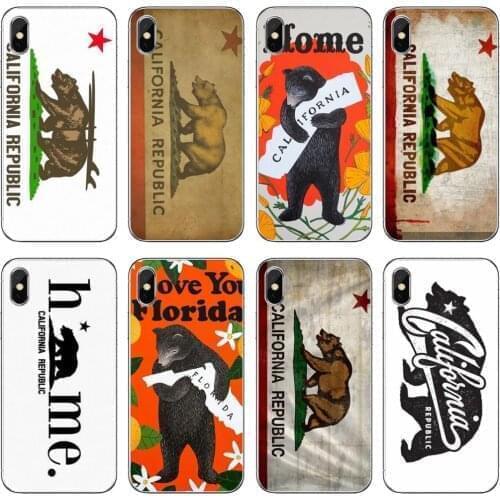 California-Republic-State-Bear-Flag Case For Samsung Galaxy A12 A31 A41 A51 A71 A20e A21s M30 A10 A30 A40 A50 A60 A70