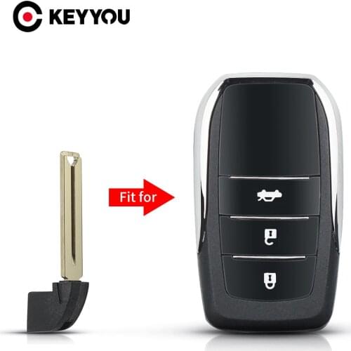 KEYYOU Uncut Blade Remote Key Insert Blank Fob For Toyota Highlander Land Cruiser RAV4 HYQ14FBA 2012 2013 2014 2015 Car Key Fob