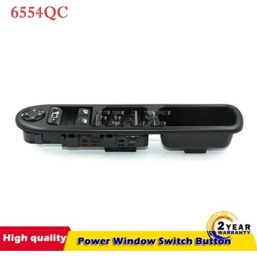 Electric Master Power Window Switch Button For Peugeot 207 Citroen C3 Picasso 07-14 6554QC