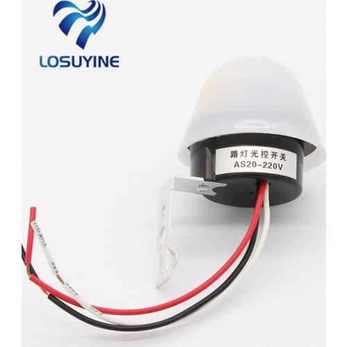 Automatic Auto On Off Photocell street Light Switch DC AC 220V 50-60Hz 10A Photo Control Photoswitch Sensor Switch