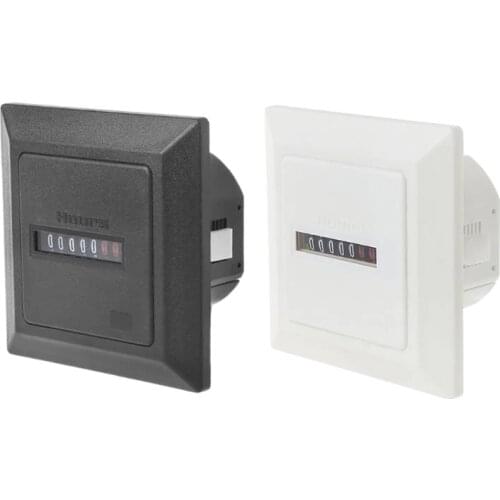 HM-1 Timer Square Counter Digital 0-99999.9 Hour Meter Hourmeter Gauge 0.3W AC220-240V / 50Hz AC