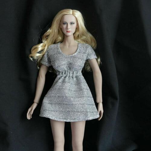 Custom 1:6 Figure Women Clothing Dress for 12" Phicen Female Body Doll
