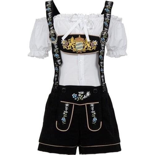 Oktoberfest Costume Lederhosen Bavarian Octoberfest German Festival Beer Halloween for Women Beer Costumes Plus Size