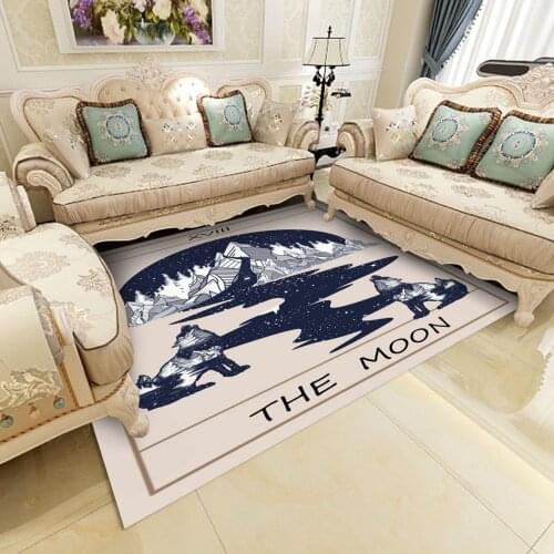 Kitchen Area Rugs Living Room Bedroom Bathroom India Mandala Decor Floor Mat Moon Sun Witchcraft Printed Large Carpet Bohemian