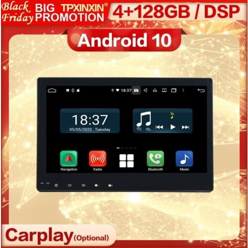 4+128G Carplay 2 Din Android Screen Multimedia Stereo Receiver For Toyota Hilux 2016 2017 GPS Video Radio Audio Player Head Unit