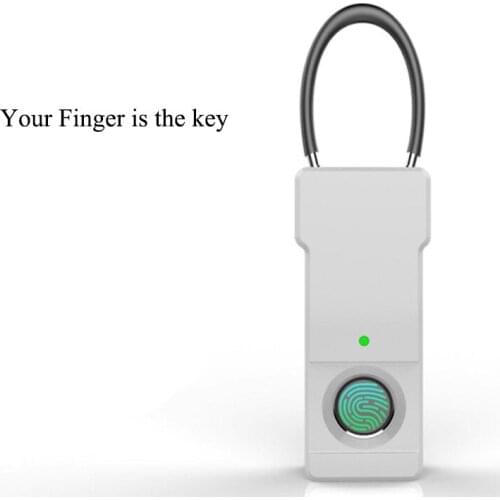 20 fingerprints Users ABS Mini Fingerprint Lock Padlock USB 5V 1A input for cabinet bag handbag lock