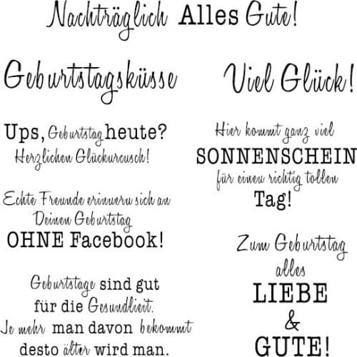 German Transparent Clear Stamp for DIY scrapbooking/Card Making C399