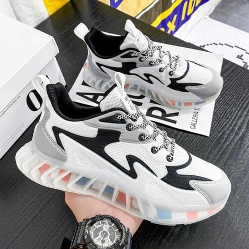 New 2021 Men Running Shoes Breathable Outdoor Sports Shoes Lightweight Sneakers for Women Comfortable Athletic Training Footwear