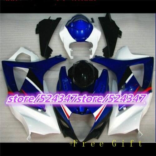 Fairing For SUZUKI GSX-R1000 K7 07 08 Blue White GSX R1000 GSXR 1000 K7 07-08 GSXR1000 2007 2008 Body