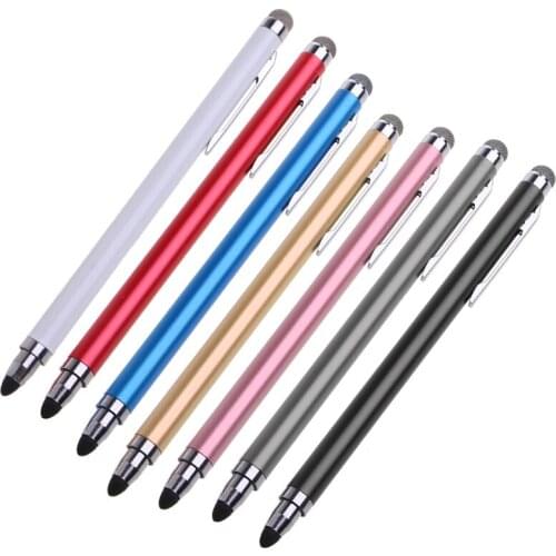 OOTDTY Capacitive Stylus 2-in-1 Universal Touch Screen Pen for All Touch Screen Tablets Phones with Transparent Suction Cup