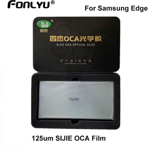 50pc 125um OCA Optical Clear Adhesive Film Sticker For Samsung Note 10 20U S10 S8 S9 S20 Plus Ultra OCA Glue Screen Glass Repair