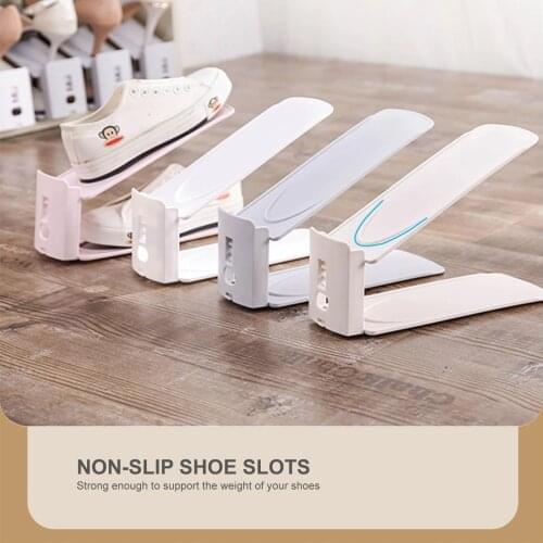 Shoe Slots Organizer Adjustable Shoe Slots Organizer Shoe Racks Shoe Space Saver Shoe Holder Shoe Stacker