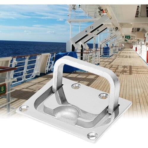 Lifting Floor Buckle Stainless Steel Truck Hatch Pull Replace Yacht Locker Ring Deck Cover Handle Durable Boat Hardware