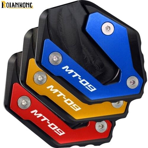 Motor Kickstand Foot Side Stand Extension Pad Support For Yamaha MT-09 MT09 2013-2021 2014 2015 2016 2017 2018 2019 2020 2021