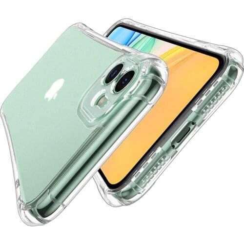 Anti Falling Airbag Clear Phone Case For Apple iPhone 11 Pro Max TPU Silicone Anti Shock Transparent Shockproof Protective Cover