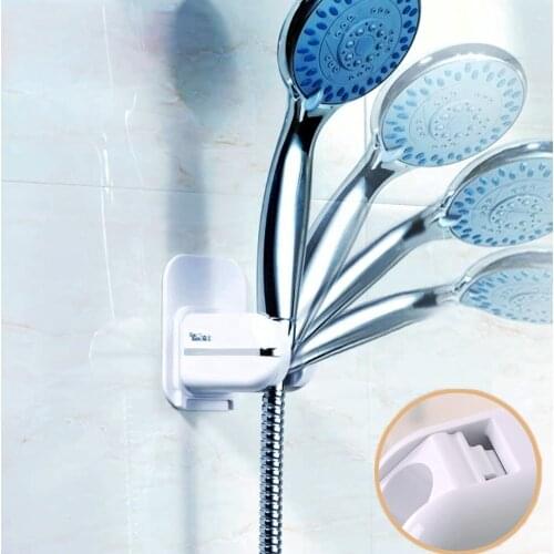 Adjustable Handheld Shower Head Holder, ABS+Plastic Bathroom 3M Adhesive Showerhead Adapter Bath Shower Brackets Accessories
