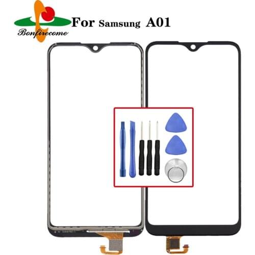 For Samsung Galaxy A01 A015 Touch Screen Sensor Panel 5.7" For SM-A015F SM-A015G SM-A015M LCD Glass Digitizer