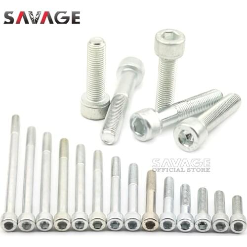 Pitch Fine Allen Socket Cap Head Screw Bolt M10*1.25 100 110 120 130 140 150 mm 12.9# Steel Motorcycle Accessories