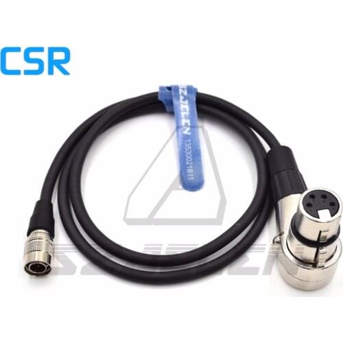 Sony/ ARRI AMIRA camera Hirose 4 pin 12V power output to xlr 4pin for Panasonic/ tvlogic 075/170A Monitor power cord