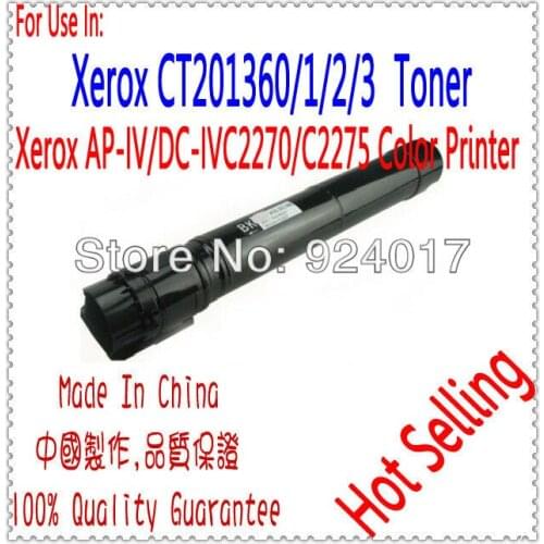 For Xerox ApeosPort-IV DocuCentre-IV C2275 C3375 C4475 C5575 C6675 C7775 Toner Cartridge,CT201370 CT201371 CT201372 CT201373
