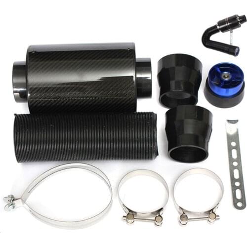 Universal Universal Carbon Fiber Cold Air Filter Box Feed Enclosed Induction In