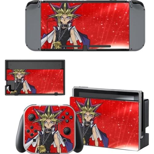 Vinyl Screen Skin Yu-Gi-Oh YuGiOh Protector Stickers for Nintendo Switch NS Console + Controller + Stand Holder Skins