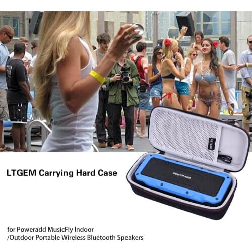 LTGEM EVA Carrying Hard Case for Poweradd MusicFly Indoor/Outdoor Portable Wireless Bluetooth Speakers