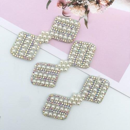 10pcs /5pcs Diamond Bowknot Appliques For Craft Clothes Bag Shoe Decoration DIY Hair Clip Accessories Patches