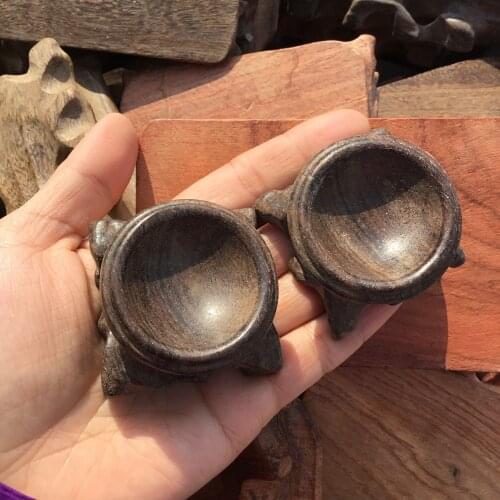 2pcs Wood crystal ball holder wood ball support