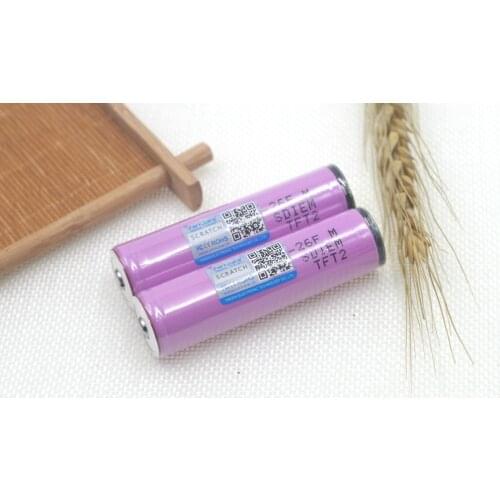 2 pcs. New original ICR18650-26F 3.7v 2600mah rechargeable battery flashlight battery with protection board +PCB