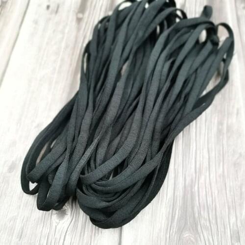 5MM White Black Elastic Band Code goma elastica Rubber Rope DIY Masks Craft Accessories elastique couture For mask costura