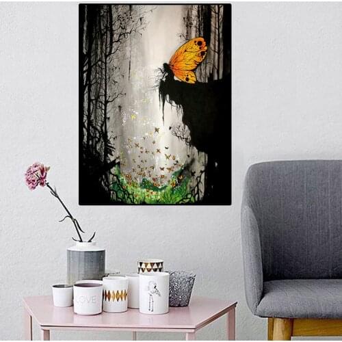 5D DIY Diamond Painting Landscape Butterfly Full Drill Embroidery Scenery Mosaic Art Picture of Rhinestones Home Decor Gift