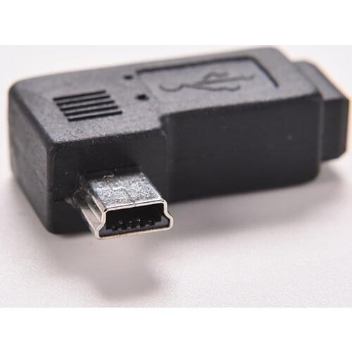 90 Degree Mini USB 5pin Male to Mini USB Connector Female Data Sync Adapter Plug