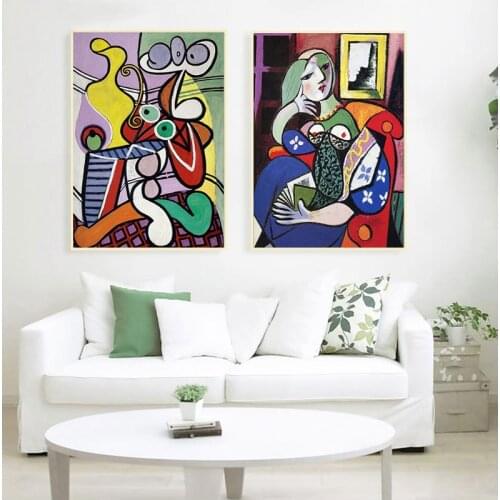 Picasso Women Abstract Canvas Art Print Painting Poster Wall Pictures For Living Room Home Decorative Bedroom Decor No Frame