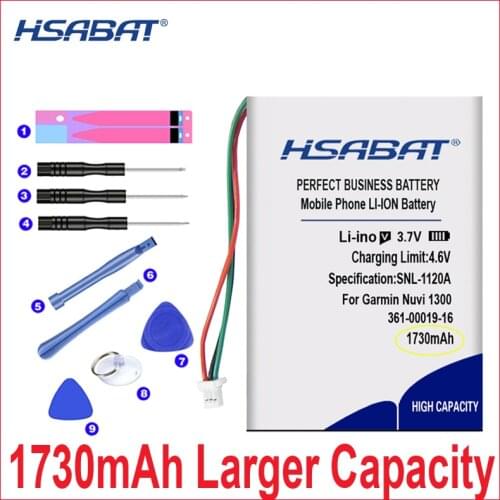 HSABAT 0 Cycle 1730mAh 361-00019-16 Battery for Garmin Nuvi 1300 1340T Pro 1350 1350T 1370 1370T 1375T 1390 1390T 1490 GPS
