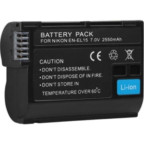 High Capacity Batteries Compatible with D850 D810 D7200 Digital Cameras Premium 1 Pack of EN-EL15C