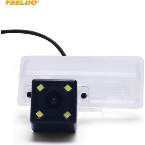 FEELDO Car Rear View Camera With 4-LED For Nissan Bluebird/Tiida/New Teana Parking Backup Camera Kit