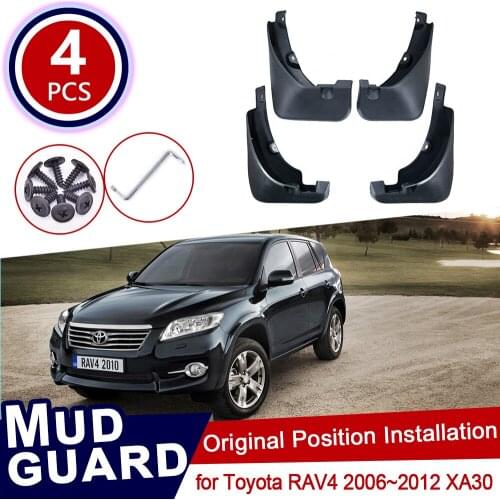 For Toyota RAV4 2006~2012 XA30 Mudflaps Mud Flaps Flap Splash Guards Mudguards Car Wheel Fender Front Rear 2008 2009 2010 2011