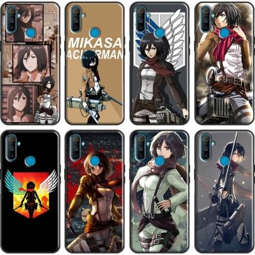Attack On Titan Mikasa Ackerman Cover For OPPO Realme C3 C11 C15 XT 5 6 7 X2 X7 Pro GT Case For OnePlus 8 Pro Nord 7T 8T Cover