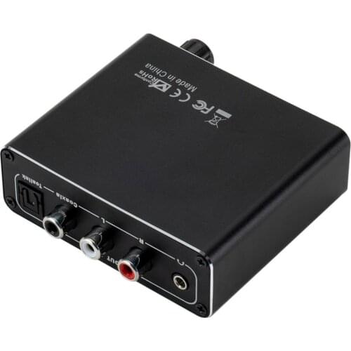 192kHz Digital Optical Coaxial Toslink to Analog RCA L/R 3.5mm Audio Converter Input interface Toslink, coaxial