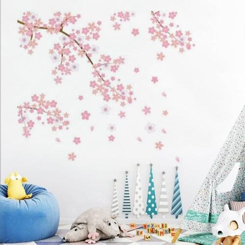 Plum blossom Wall Stickers Art Decal Home Decoration Bedroom Living Room Sofa Wall Stickers Background Plum Home Room Decor