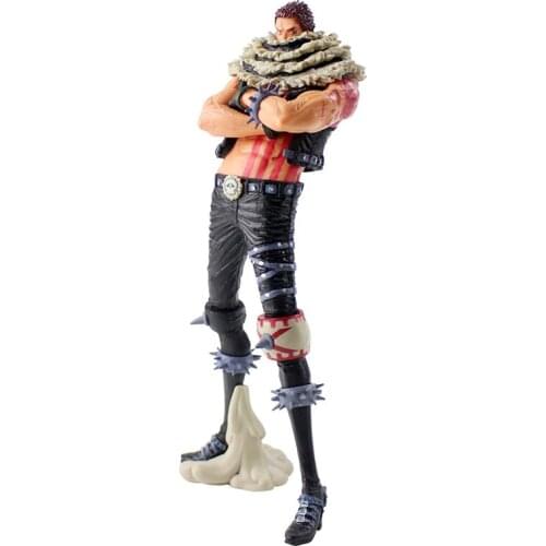 24cm One Piece Anime Op Charlotte Katakuri Action Figure Pvc Lifelike Model Collection Ornaments Toys Children Festival Gifts