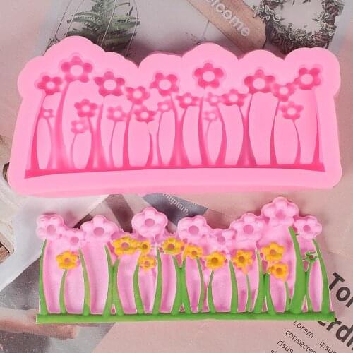 Small Flower Cake Mold Silicone Molds Chocolate Sugarcraft Fondant Christmas Wedding Party Cake Decorating Tools