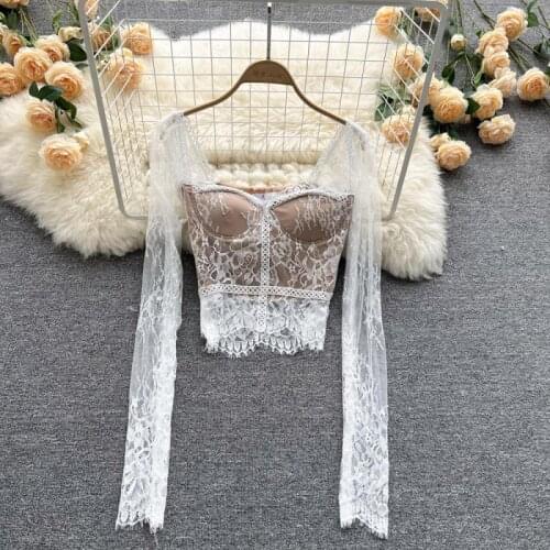 Кружевные блузки Keetaniceu China At AliExpress