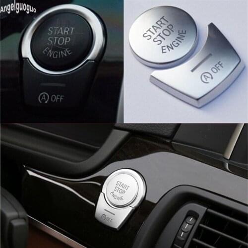 For BMW 5 6 7 Series GT F10 F07 X3 X4 X5 F15 F chassis Cars ENGINE START STOP switch Button Cover Protect Sticker Chrome styling